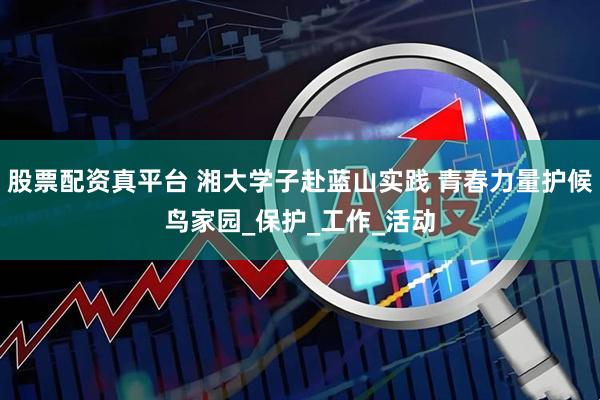 股票配资真平台 湘大学子赴蓝山实践 青春力量护候鸟家园_保护_工作_活动